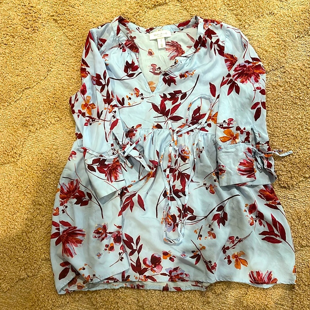 Motherhood Maternity 3/4 Sleeve Blouse